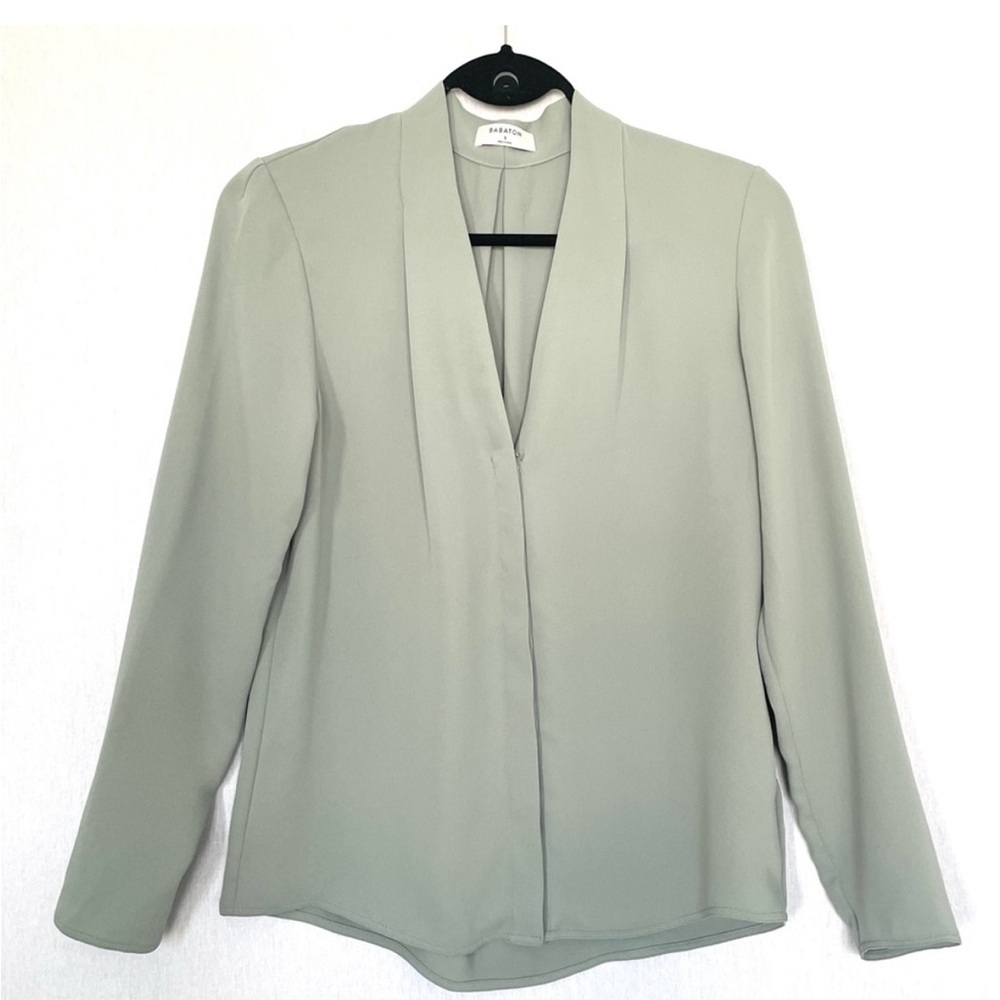 Aritzia Sage Green Blouse